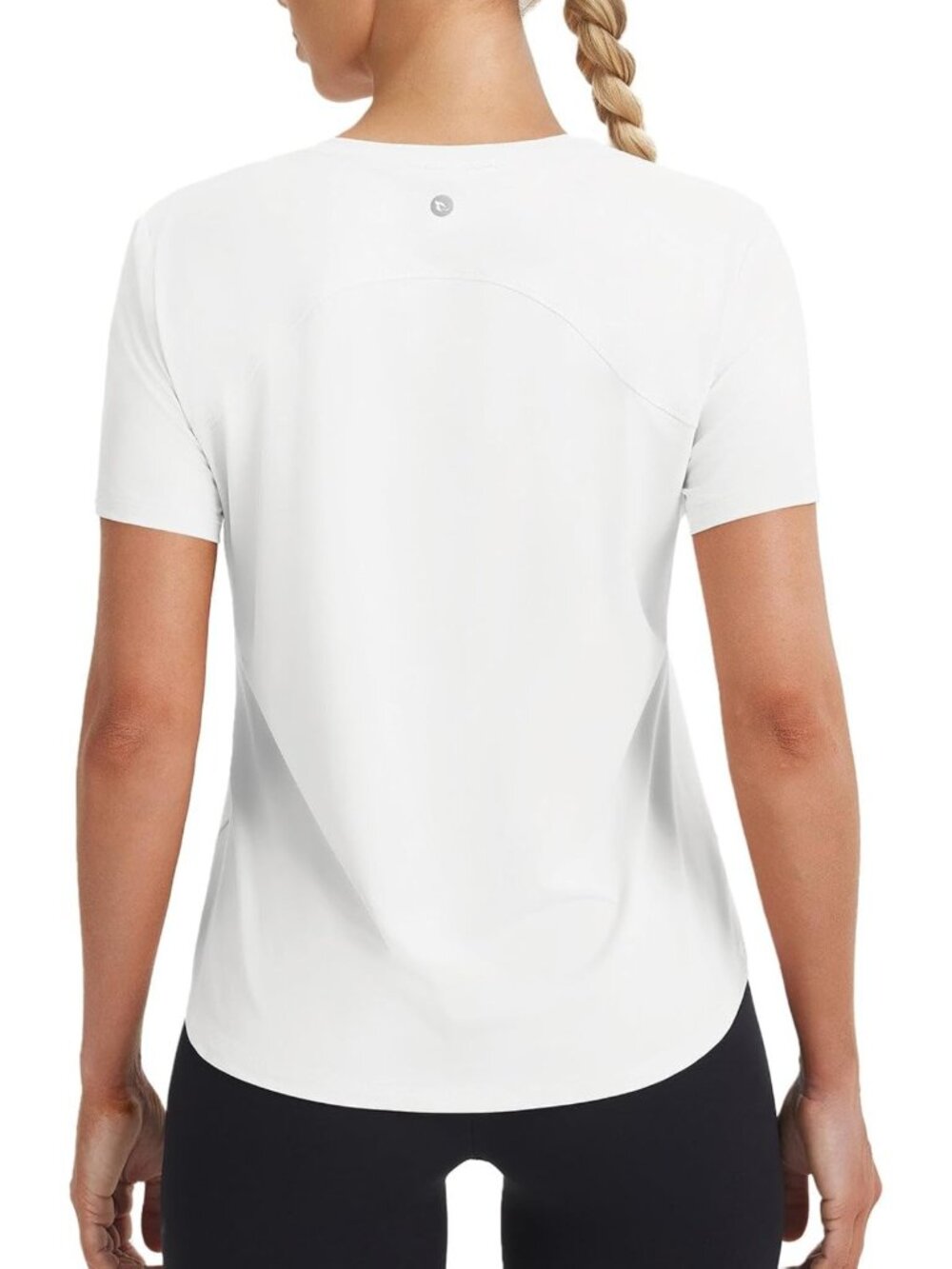 Cooling Quick Dry Short Sleeve Running Shirt for Women - Lightweight Athletic